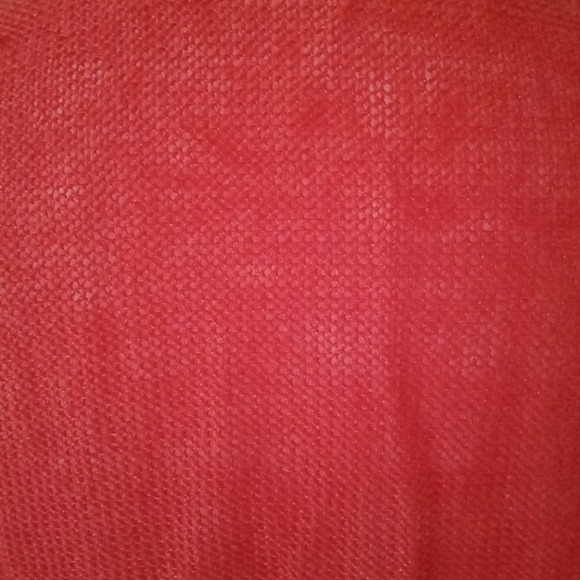 J. Jill Lightweight Open Knit Linen Blend One Button Cardigan Orange Size Small - Picture 5 of 6